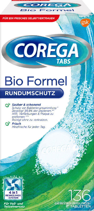 COREGA Gebissreiniger-Tabs Bio Formel