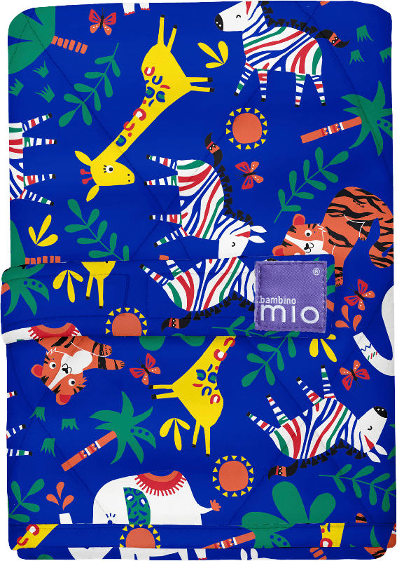 Bambino Mio Wickelunterlage Safari Party Blau