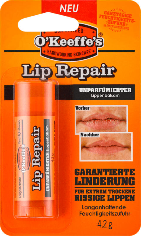 O'Keeffe's Lippenpflege Lip Repair parfümfrei