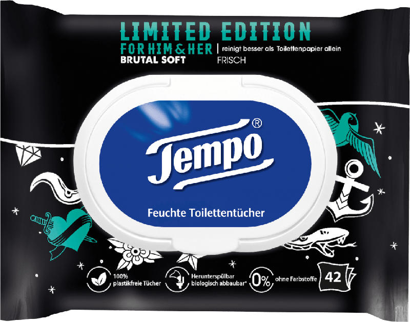 Tempo Feuchte Toilettentücher For Him & Her