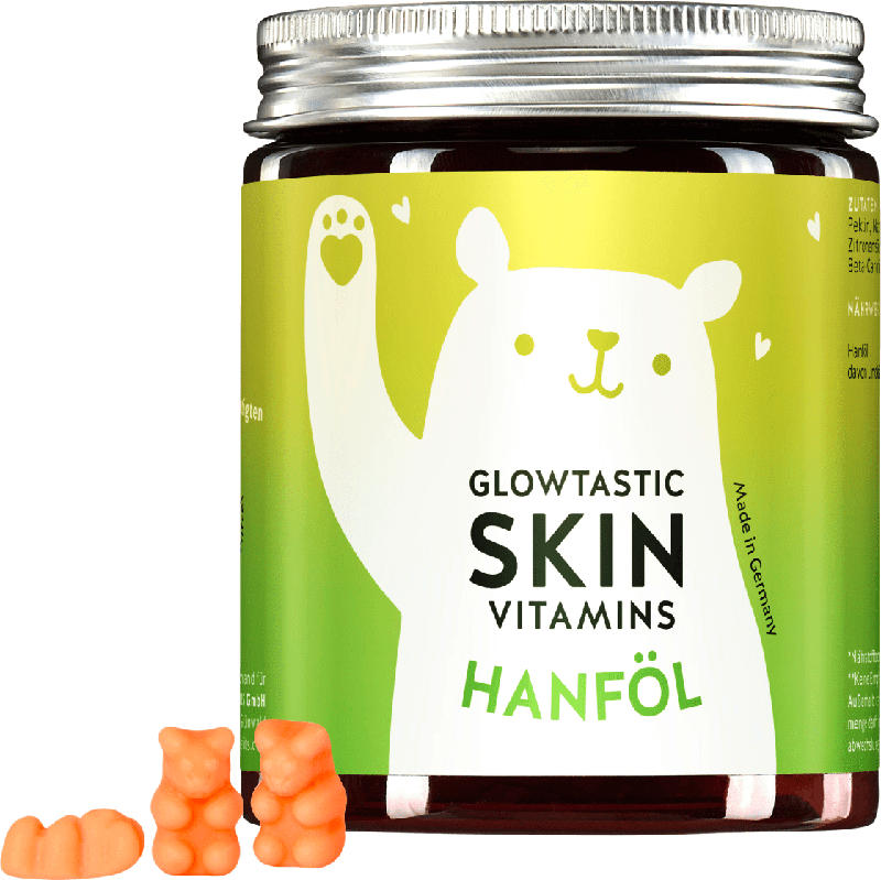 Bears with benefits Glowtastic Skin Vitamins Hanföl 30 St.