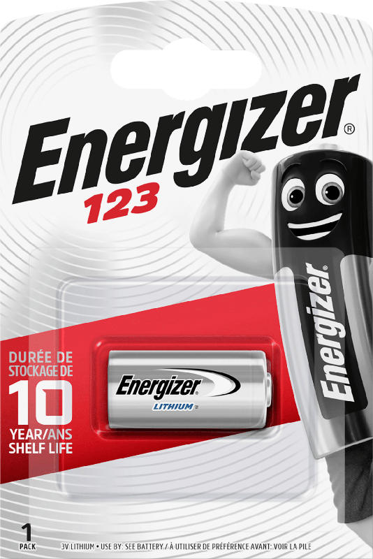 Energizer Fotobatterie CR123 3 Volt Lithium