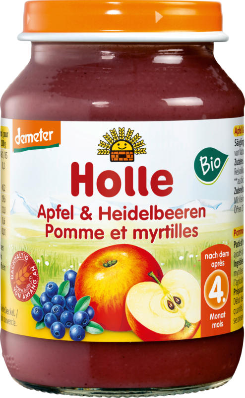 Holle baby food Früchte Apfel & Heidelbeeren nach dem 4. Monat