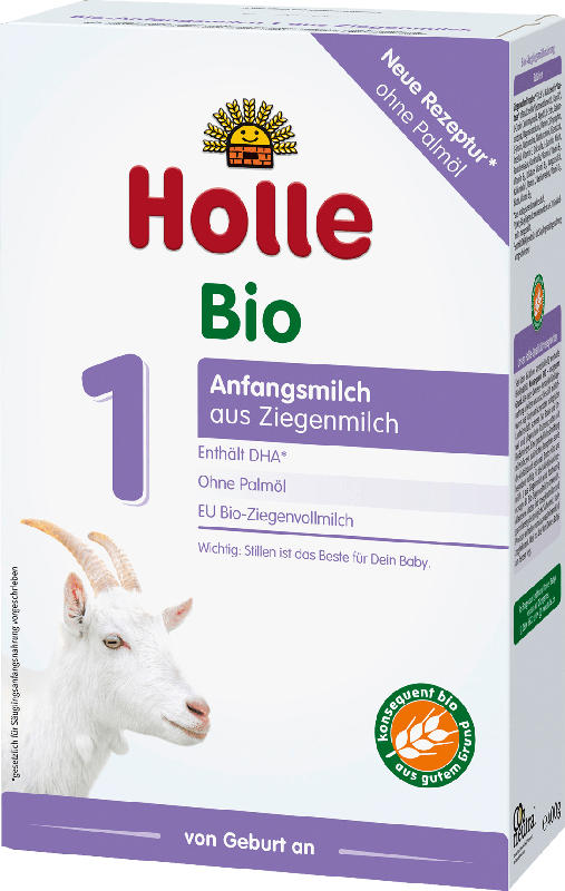 Holle baby food Anfangsmilch 1 Bio auf Ziegenmilchbasis von Geburt an