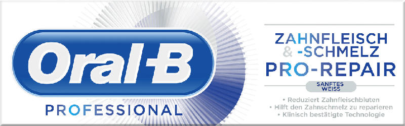 Oral-B Zahnpasta professional Zahnfleisch & -schmelz pro repair sanftes Weiss