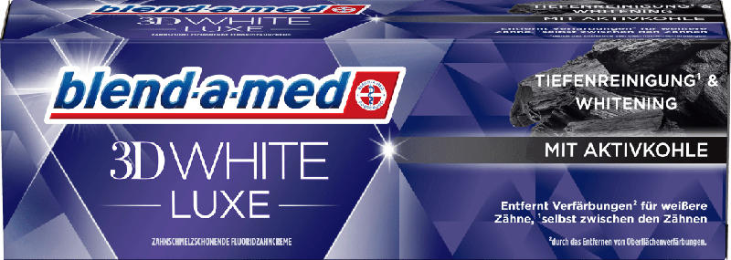 blend-a-med Zahnpasta 3D white luxe mit Aktivkohle
