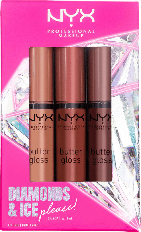 NYX PROFESSIONAL MAKEUP Geschenkset Diamonds and Ice, please Butter Gloss Trio Set 2