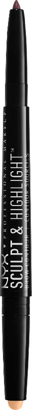 NYX PROFESSIONAL MAKEUP Augenbrauenstift Sculpt & Highlight Brow Contour Taupe/Vanilla 02