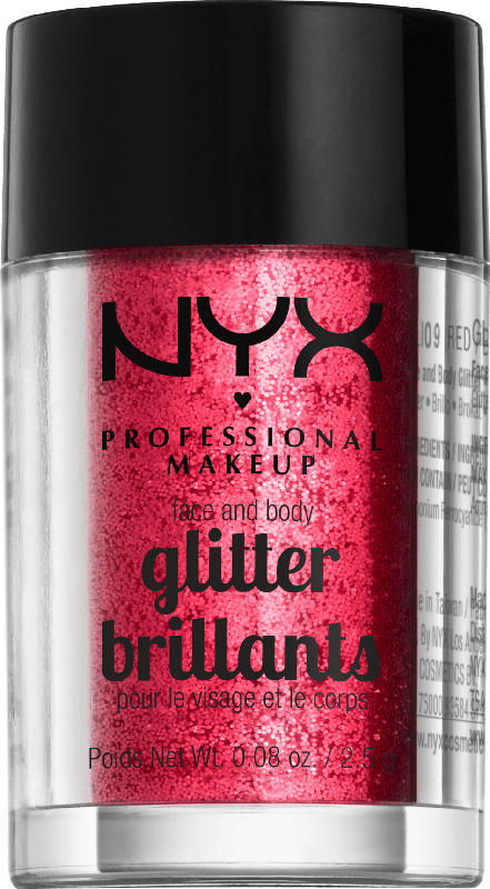 NYX PROFESSIONAL MAKEUP Face and Body Glitter red 09