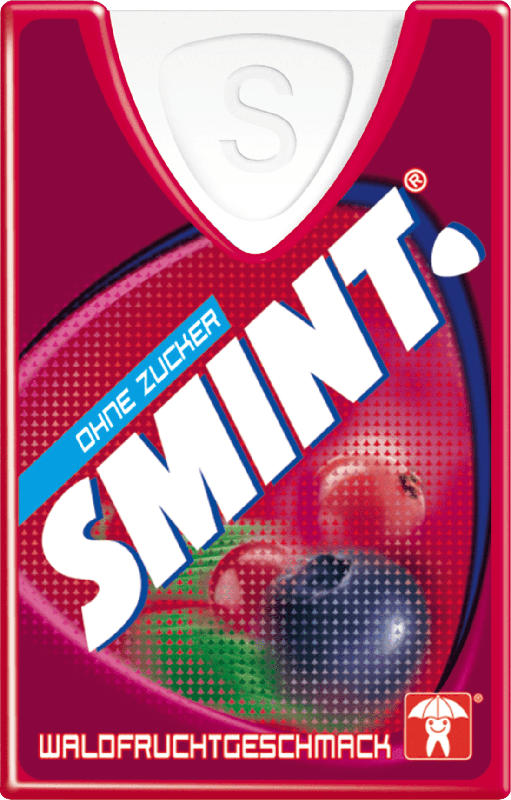 Smint Pastillen, wild berry, Waldfrucht, zuckerfrei