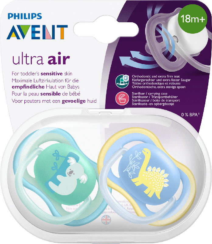 Philips AVENT BS Ultra Air Sil. 18M+ 2 St.