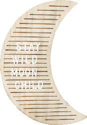 Dekorieren & Einrichten Letterboard Mond natur
