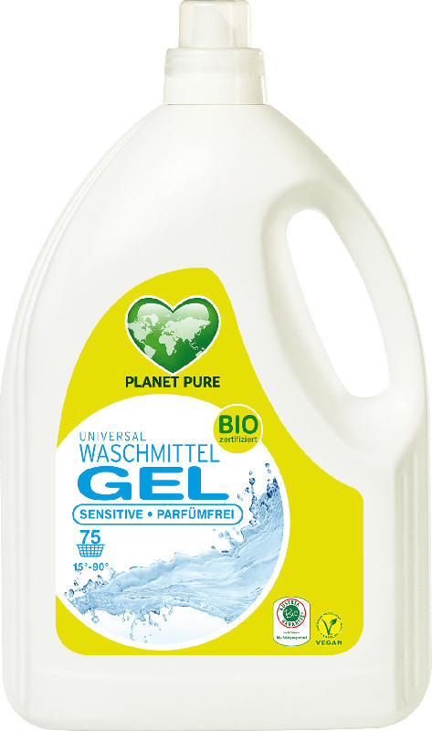 Planet Pure Bio Waschmittel Gel Parfümfrei