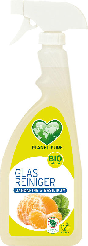 Planet Pure Bio Glas Reiniger Frische Mandarine & Basilikum