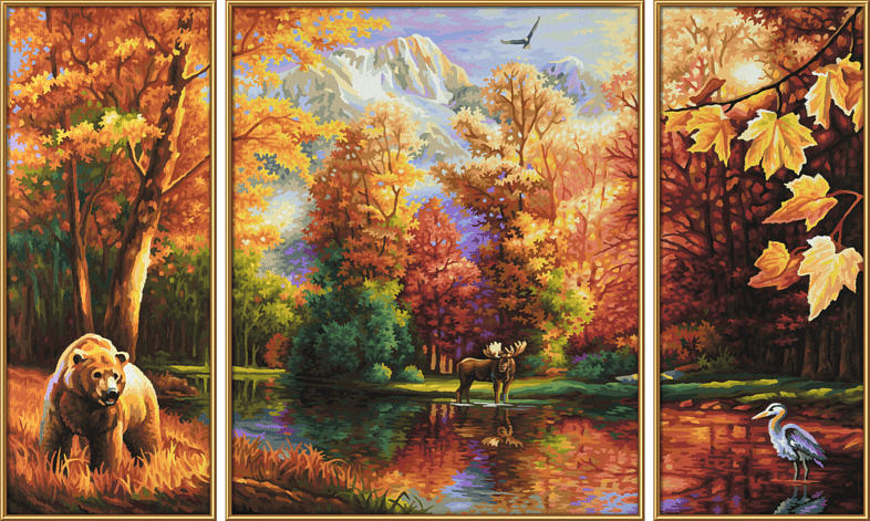 SCHIPPER MNZ - Indian Summer (Triptychon) Malset, Mehrfarbig