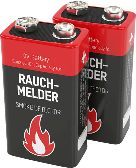ANSMANN 1515-0006 Alkaline 9V 9 Volt, Block E / 6LR61 Batterie Lithium 2 Stück