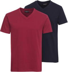 2 Herren T-Shirts mit V-Ausschnitt