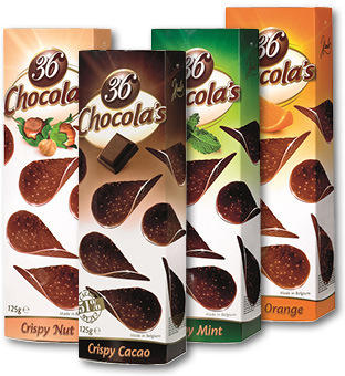 Chocolas Crispy diverse Sorten 125G