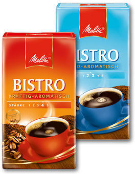 Melitta Bistro, diverse Sorten 500G