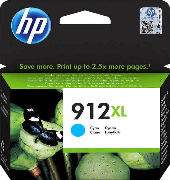 HP 912XL Tintenpatrone Cyan (3YL81AE)