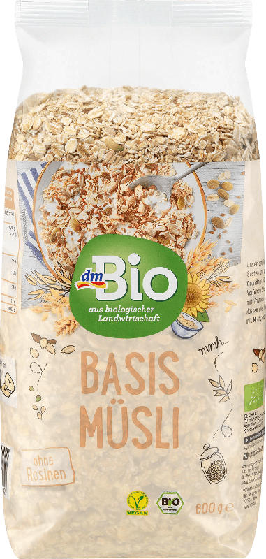 dmBio Müsli, Basis