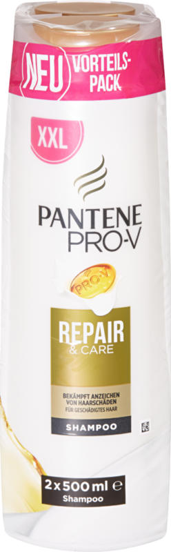 Shampoing Repair & Care Pantene Pro-V, 2 x 500 ml