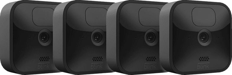 Outdoor Kamera, 3. Generation/2020, 4er-Pack, Set inkl. Sync-Modul 2, Schwarz (53-024851)