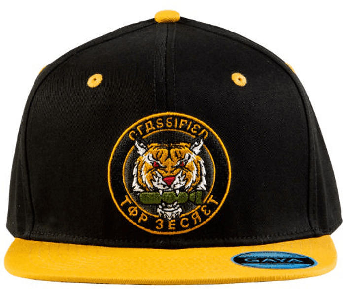 "GAYA ENTERTAINMENT Call of Duty: Cold War Snapback ""Top Secret Patch"" Snapback, Schwarz/Gelb"