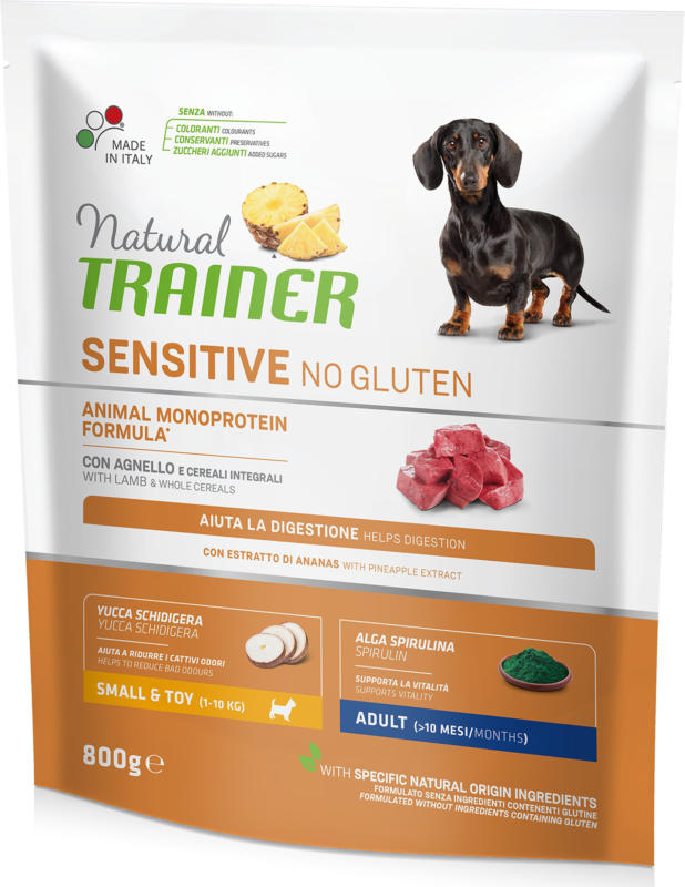 Trainer Hundefutter Sensitive No Gluten Small & Toy Adult Lamm 800g