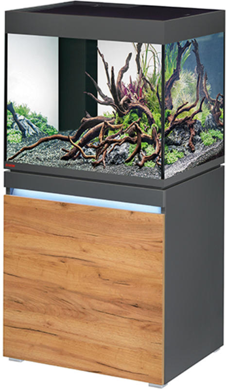 EHEIM Aquarium d'eau douce Incpiria LED 230 graphite/nature