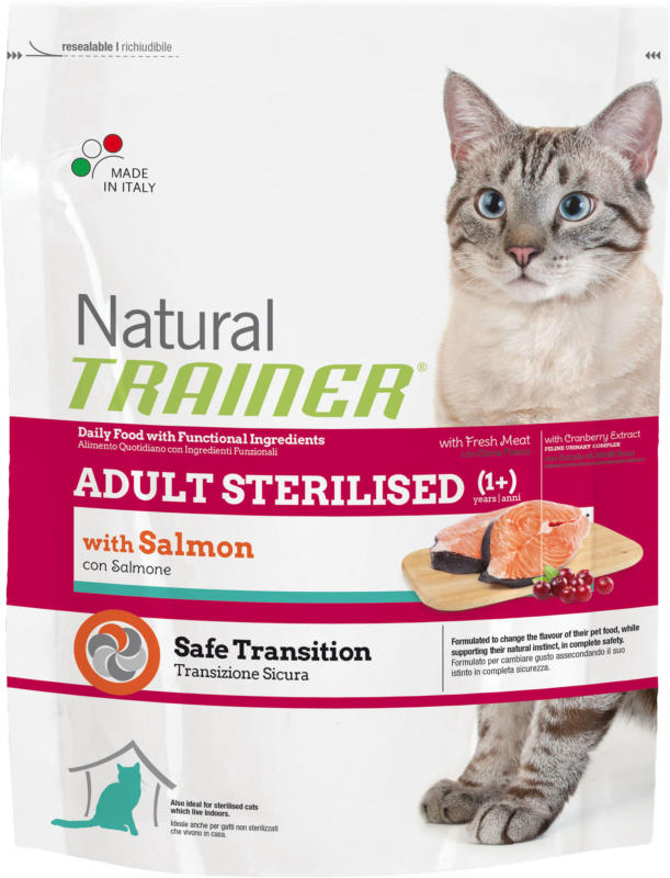 Trainer Feline Natural Sterilised Saumon 300g