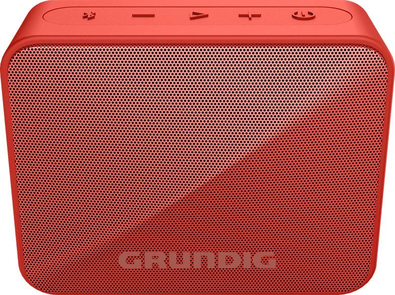 GRUNDIG GBT SOLO Bluetooth Lautsprecher, Rot, Wasserfest