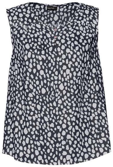 Damen-Bluse mit kleiner Knopfleiste