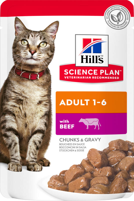 Hill's Katze Science Plan Adult Nassfutter Rindfleisch - 85g Beutel