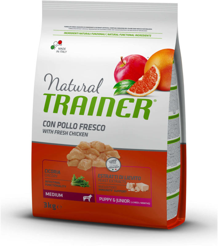 Trainer Hundefutter Natural Medium Puppy & Junior Huhn 3kg
