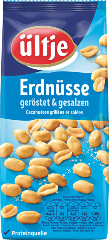 Arachidi Ültje, tostate e salate, 500 g