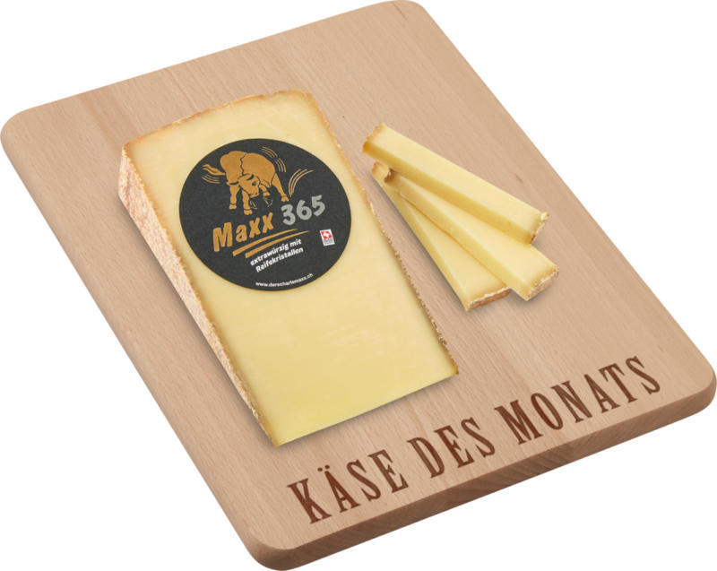 Fromage à pâte mi-dure Maxx 365, très épicé, avec cristaux d'affinage, 220 g