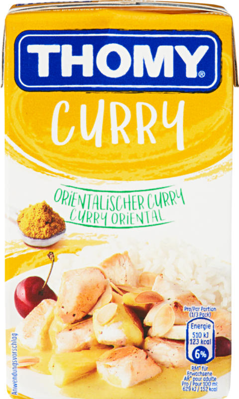 Thomy Sauce orientalischer Curry, 250 ml