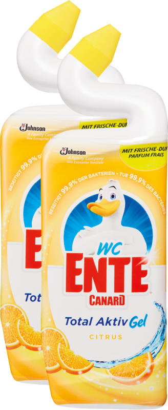 Gel Total Aktiv Canard-WC, Agrumes, 2 x 750 ml