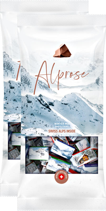 Napolitains Mix montagne svizzere Alprose, assortiti, 2 x 500 g