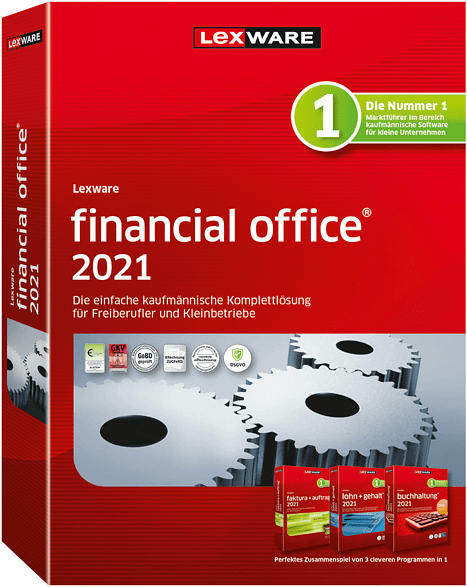 Lexware financial office 2021 Buchhaltung-Rechnung-Lohn JV (365-Tage)