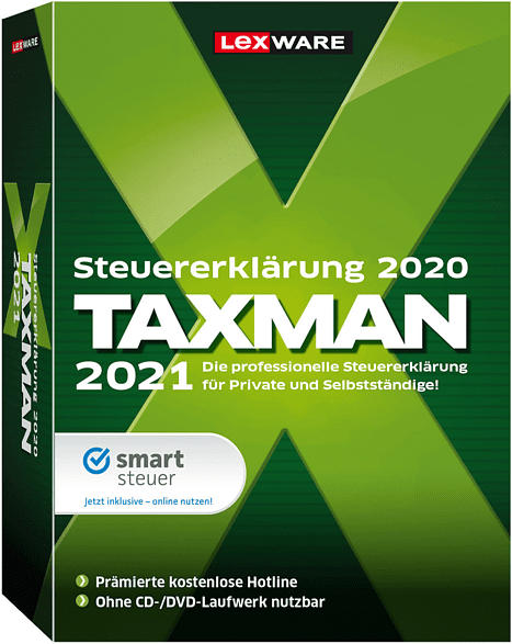 TAXMAN 2021 - Steuer-Software für Steuererklärung 2020