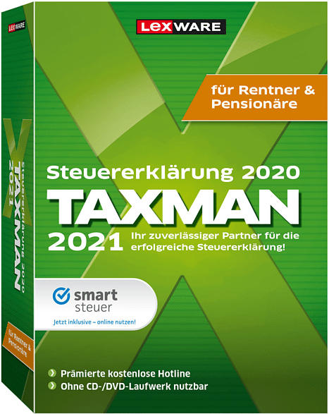 TAXMAN für Rentner und Pensionäre 2021