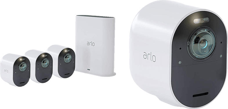 ARLO VMS5440-100EUS Ultra Kit (4er Set) Überwachungskamera, Auflösung Foto: 4k-HDR, Auflösung Video: 4K-HDR-Video, Weiß