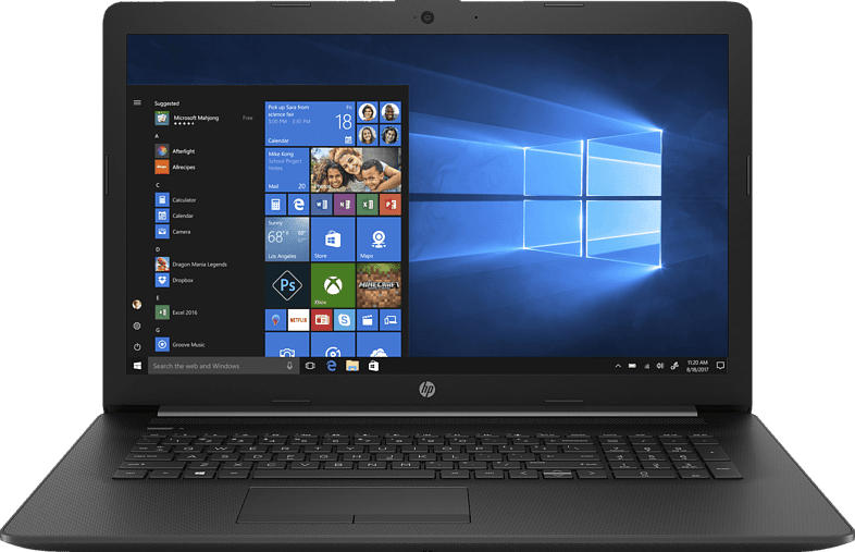 HP 17-ca1376ng, Notebook mit 17.3 Zoll Display, Ryzen 7 Prozessor, 8 GB RAM, 512 GB SSD, Radeon RX Vega 10, Schwarz