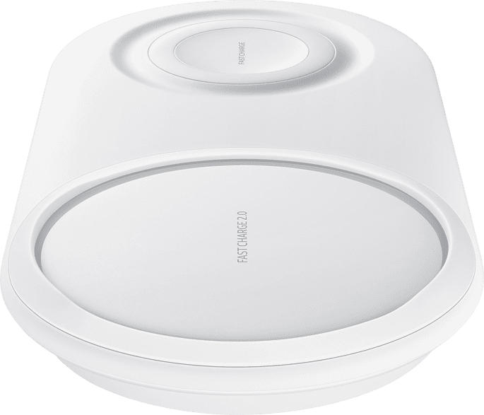 SAMSUNG Wireless Charger Duo Pad, Induktive Ladestation, Weiß