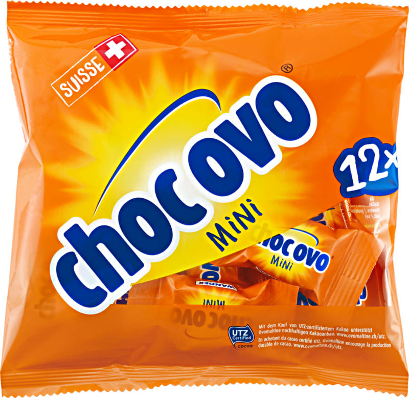 Barres de chocolat Choc Ovo mini Ovomaltine, 90 g