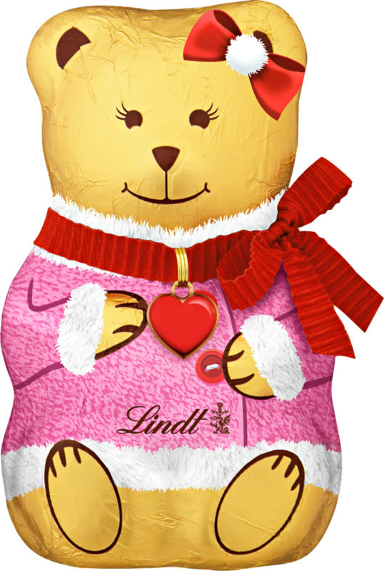 Ours d’or Teddy Girl Lindt, 3 x 100 g