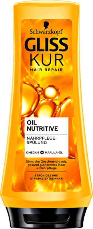 Schwarzkopf Gliss Kur Spülung Oil Nutritive, 200 ml