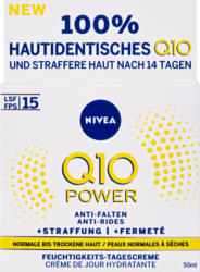 Crème de jour hydratante anti-rides & fermeté Q10 Power Nivea, IP 15, 50 ml